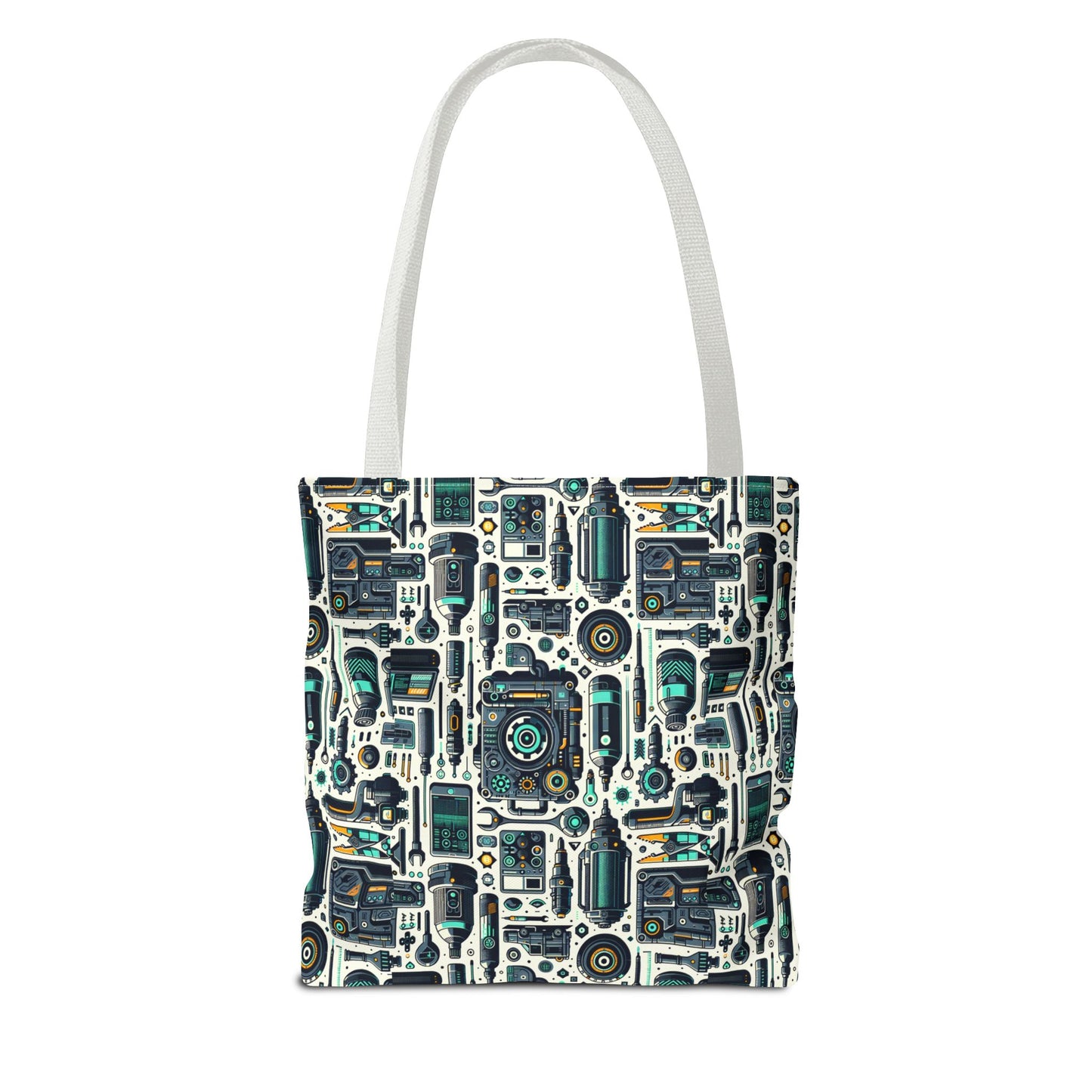 Tech Utility Fusion Modern Tech Streetwear Tote Bag - 8404 Design-53