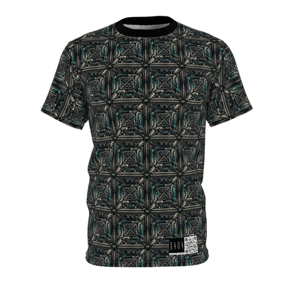 Tech Noir Futuristic Tech Aesthetic with a Dark Twist Unisex Cut & Sew Tee - 8404 Design-59