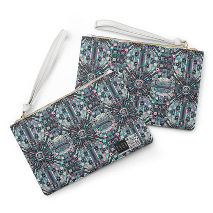 Digital Renaissance Tech-Forward Maximalism Clutch Bag - 8404 Design-44
