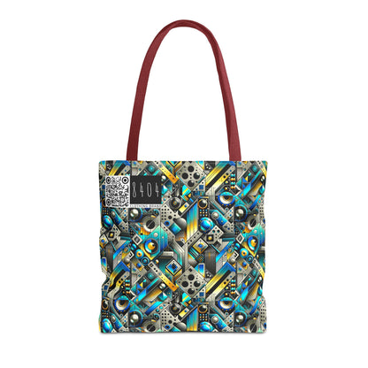 Tech Art Fusion Tech-Forward Streetwear Tote Bag - 8404 Design-50