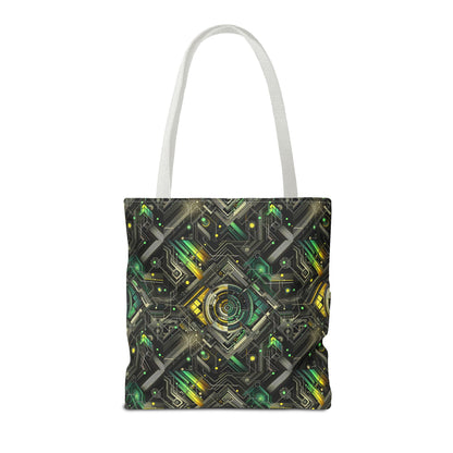 Tech Noir Graphics Tech-Inspired Streetwear Tote Bag - 8404 Design-57