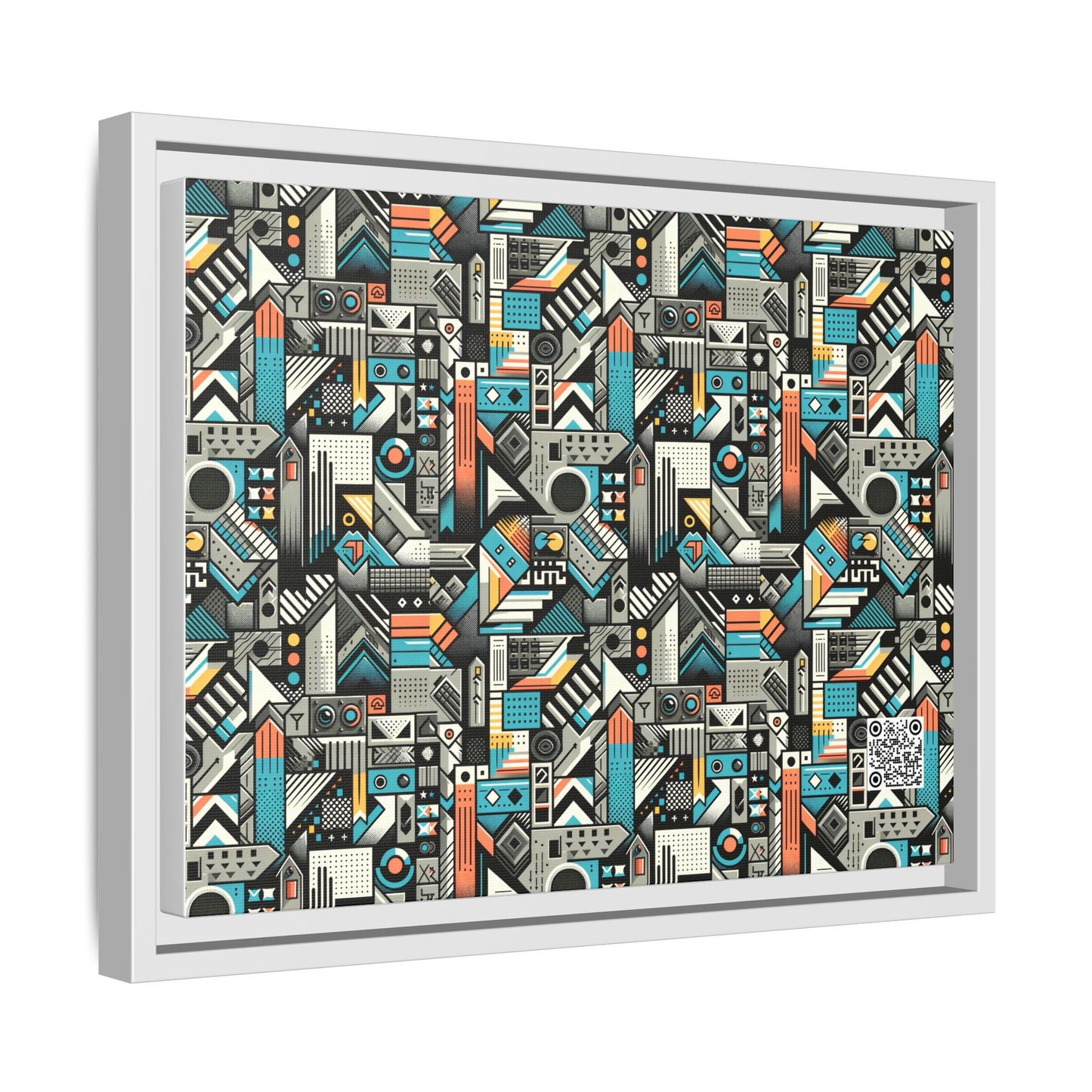 Digital Street Art Urban Street Style Matte Canvas, Framed (multi-color) - 8404 Design-81 A