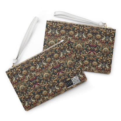 Digital Renaissance Luxurious Streetwear Inspired By Classical Art With a Modern Twist Clutch Bag - 8404 Design-76
