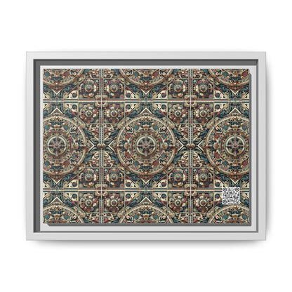 Urban Renaissance Historical Fusion With Street Edge Matte Canvas, Framed (multi-Color) - 8404 Design-57 A