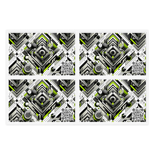 Elevated Sporty Tech Tech-Forward Streetwear Sticker Sheets - 8404 Design-70