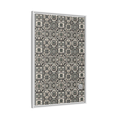 Cyber Garden Party Tech Garden Extravaganza Matte Canvas, Framed (multi-Color) - 8404 Design-45 A