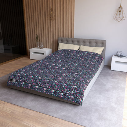 Digital Rebellion Youthful Streetwear with a Rebellious Digital Twist Microfiber Duvet Cover - 8404 Design-71