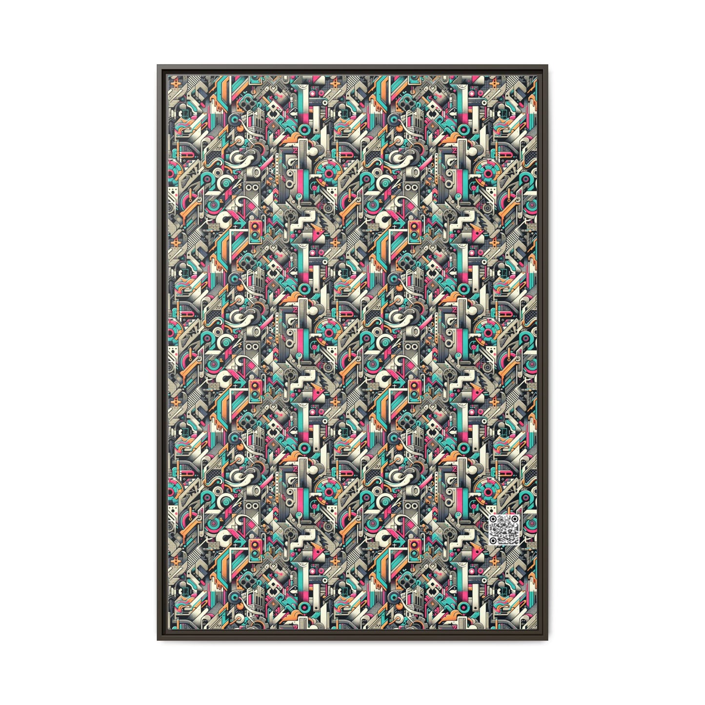 Digital Street Art Urban Street Style Matte Canvas, Framed (multi-color) - 8404 Design-74 A