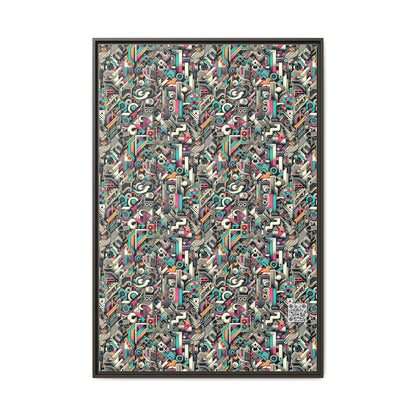 Digital Street Art Urban Street Style Matte Canvas, Framed (multi-color) - 8404 Design-74 A