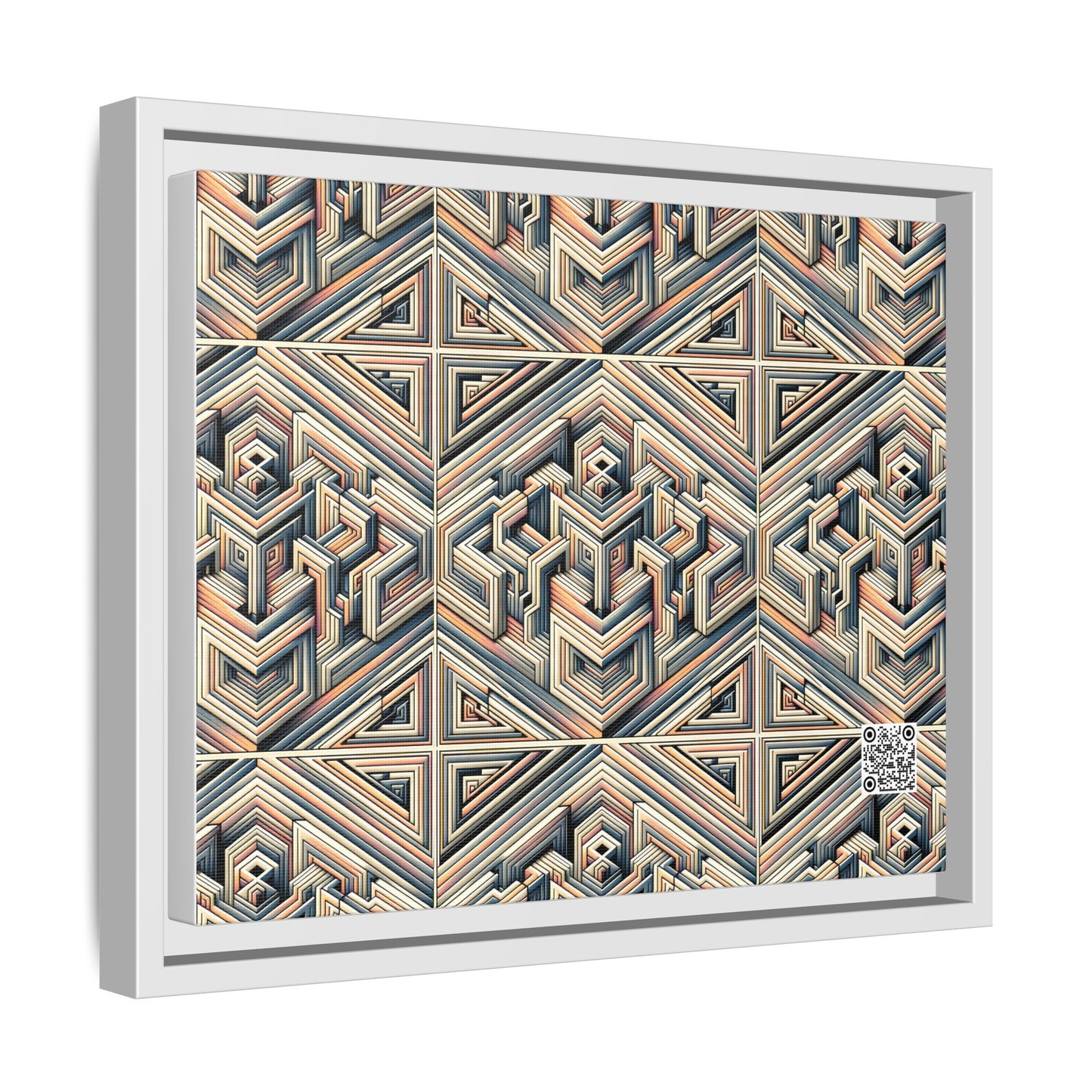 Tech Illusion Graphics Futuristic Artistry Matte Canvas, Framed (multi-color) - 8404 Design-52 A