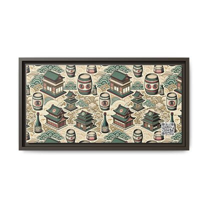 Cultural Artisanal Fusion Contemporary Cultural Elegance Matte Canvas, Framed (multi-Color) - 8404 Design-68 B
