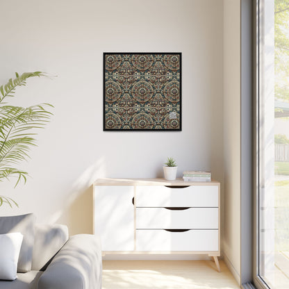 Urban Renaissance Historical Fusion With Street Edge Matte Canvas, Framed (multi-Color) - 8404 Design-57 A
