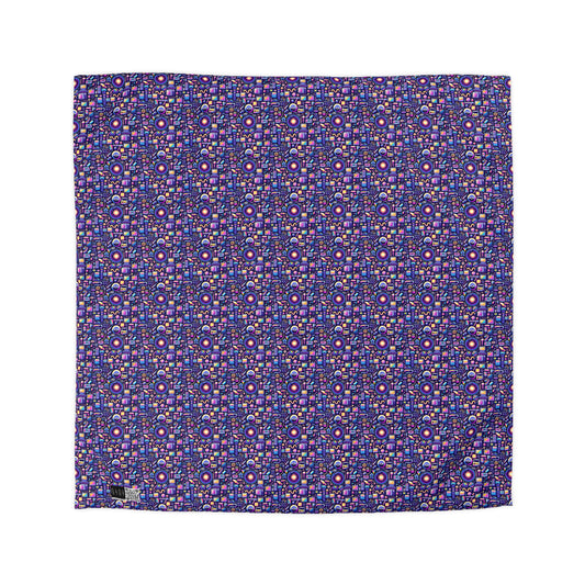 Digital Nostalgia Modern Retro Fusion Microfiber Duvet Cover - 8404 Design-64