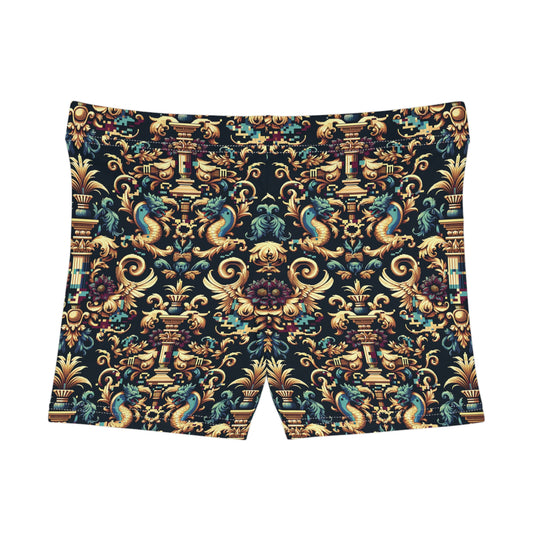 Digital Renaissance Modern Baroque Fusion Women's Shorts - 8404 Design-57