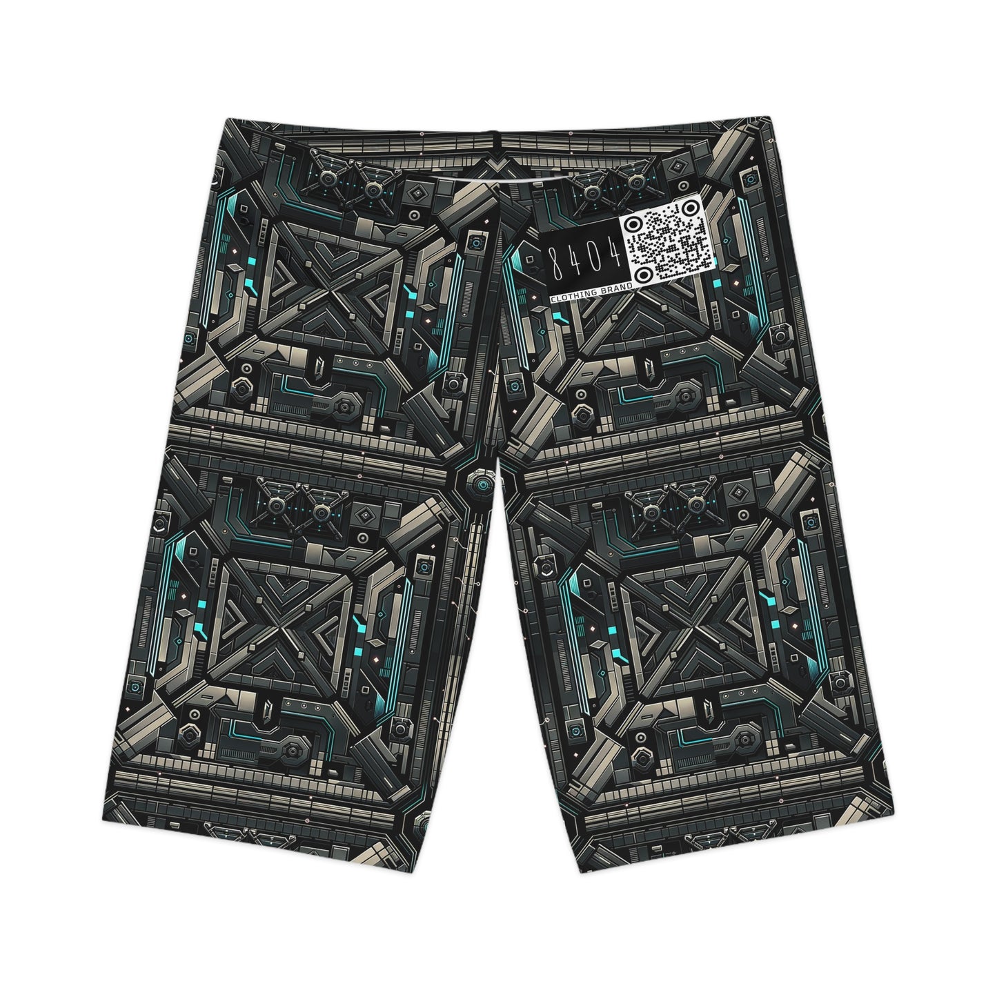 Tech Noir Futuristic Tech Aesthetic with a Dark Twist Women's Bike Shorts - 8404 Design-59