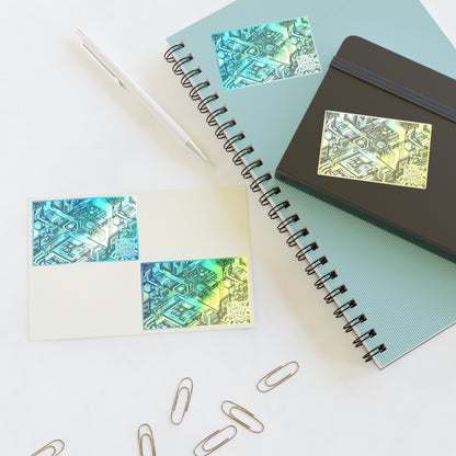 Tech-Infused Neon Tech-Forward Streetwear Sticker Sheets - 8404 Design-38