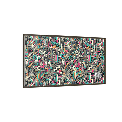 Digital Street Art Urban Street Style Matte Canvas, Framed (multi-color) - 8404 Design-74 B