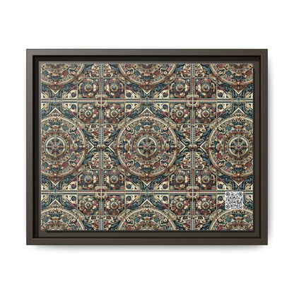 Urban Renaissance Historical Fusion With Street Edge Matte Canvas, Framed (multi-Color) - 8404 Design-57 A