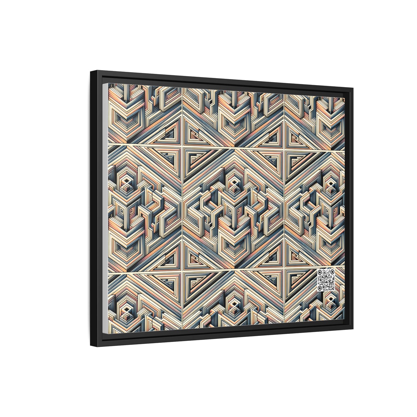 Tech Illusion Graphics Futuristic Artistry Matte Canvas, Framed (multi-color) - 8404 Design-52 B