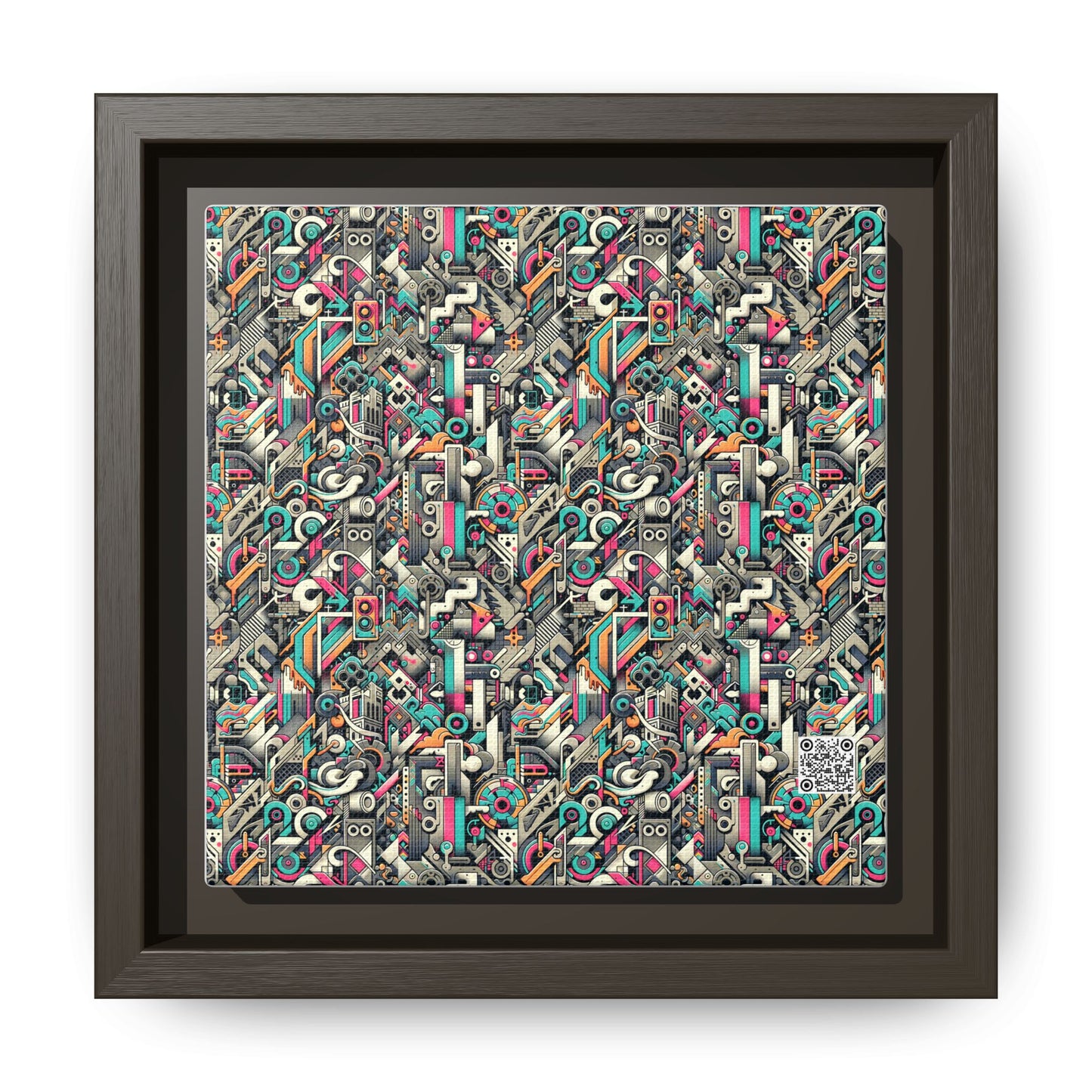 Digital Street Art Urban Street Style Matte Canvas, Framed (multi-color) - 8404 Design-74 B