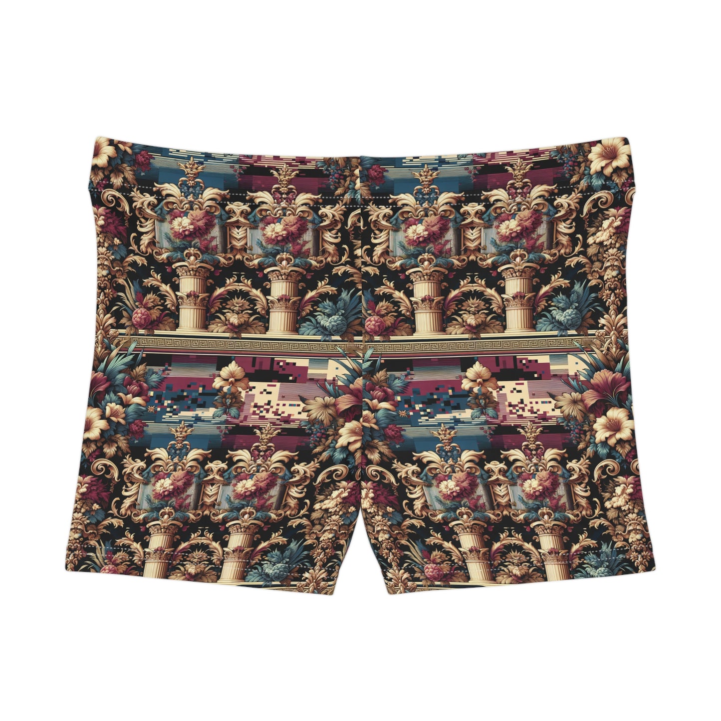 Digital Renaissance Modern Baroque Fusion Women's Shorts - 8404 Design-58