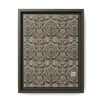 Urban Renaissance Historical Fusion With Street Edge Matte Canvas, Framed (multi-Color) - 8404 Design-57 A