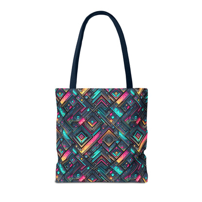 Tech-Inspired Graphics Cyberpunk Cool Tote Bag - 8404 Design-67