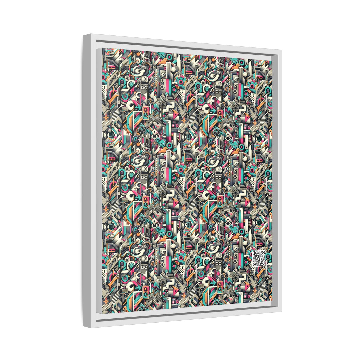 Digital Street Art Urban Street Style Matte Canvas, Framed (multi-color) - 8404 Design-74 A