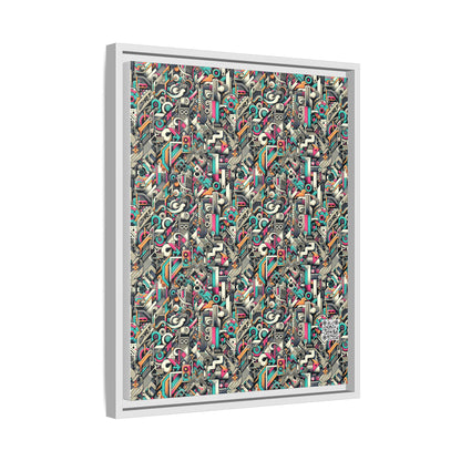 Digital Street Art Urban Street Style Matte Canvas, Framed (multi-color) - 8404 Design-74 A