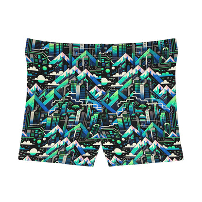 Digital Adventure Graphics Digital Explorer Women's Shorts - 8404 Design-55
