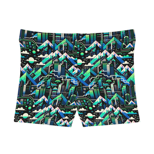 Digital Adventure Graphics Digital Explorer Women's Shorts - 8404 Design-55