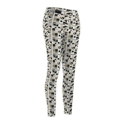 Elevated Athleisure Modern Sophistication With Sporty Elements Women's Cut & Sew Casual Leggings - 8404 Design-76