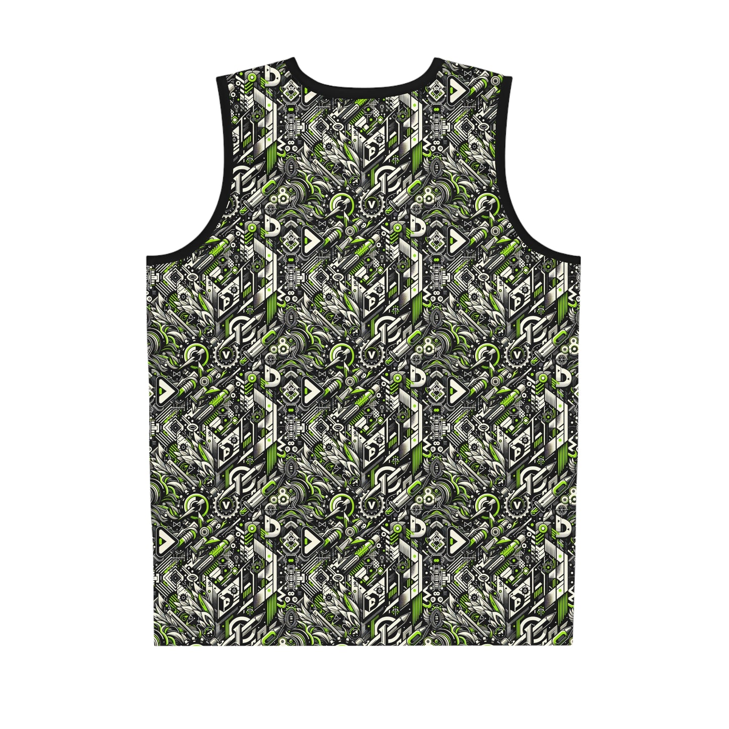 Graffiti Tech Fusion Bold Streetwear Fusion Basketball Jersey - 8404 Design-59
