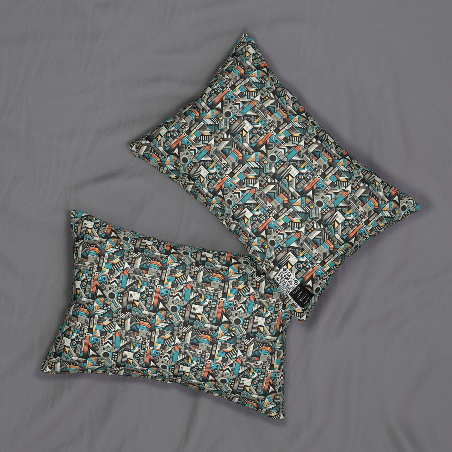 Digital Street Art Urban Street Style Spun Polyester Lumbar Pillow - 8404 Design-81 S