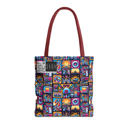 Digital Pop Culture Mashup Maximalist Pop Tote Bag - 8404 Design-52