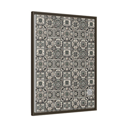 Cyber Garden Party Tech Garden Extravaganza Matte Canvas, Framed (multi-Color) - 8404 Design-45 A