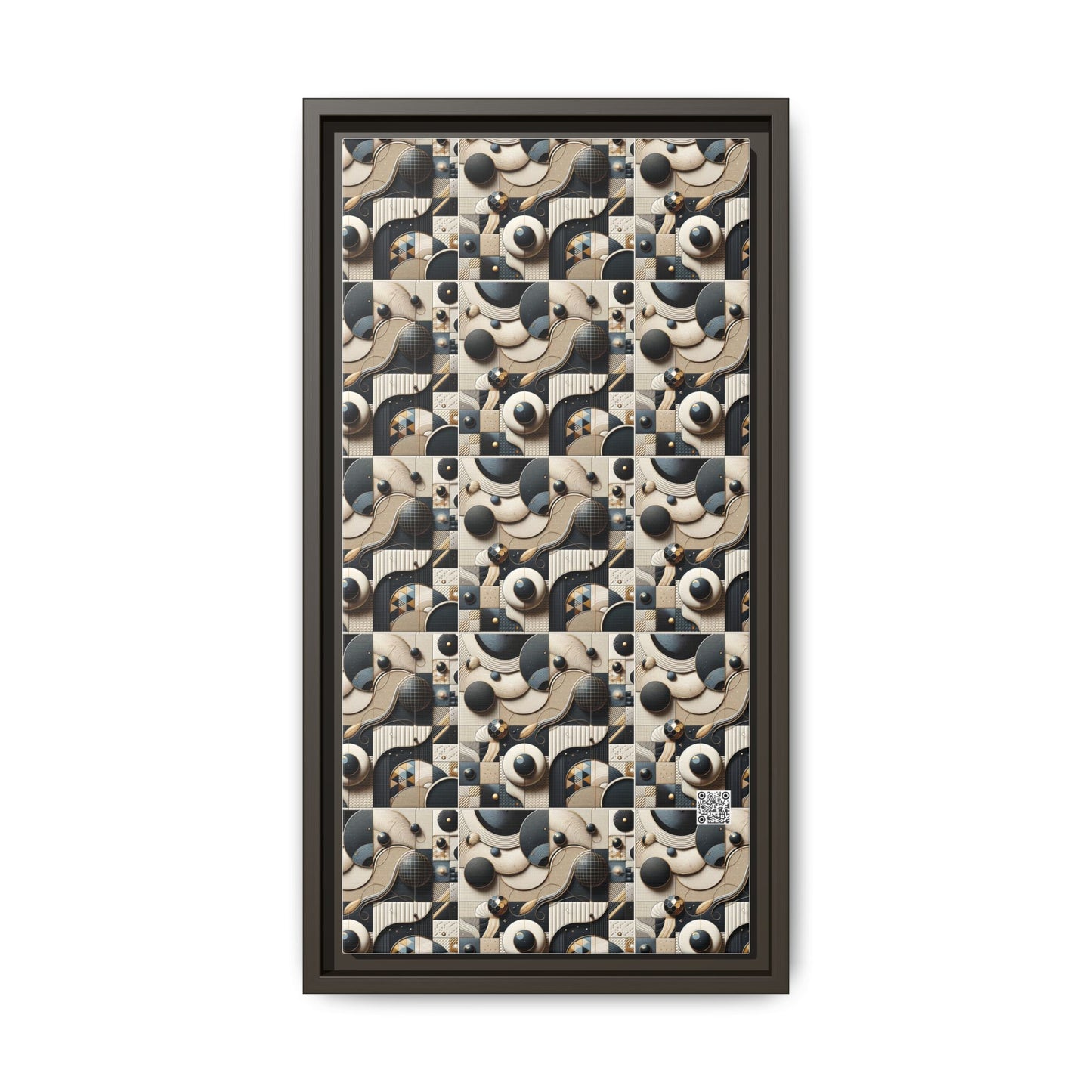 Tech-forward Luxe Streetwear Tech Luxe Fusion Matte Canvas, Framed (multi-color) - 8404 Design-71 B