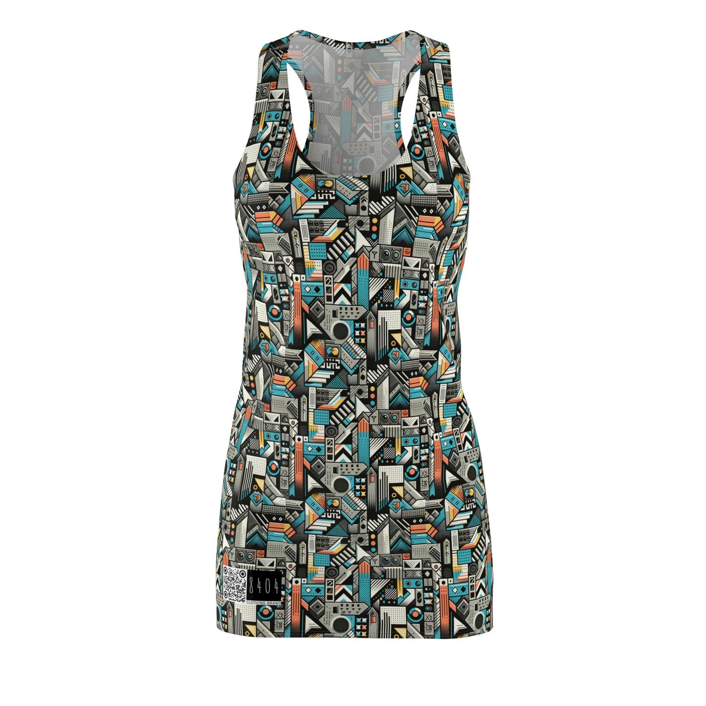 Digital Street Art Urban Street Style Women's Cut & Sew Racerback Dress - 8404 Design-81
