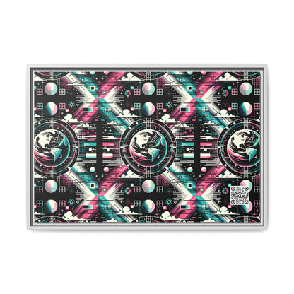 Digital Artistry Digital-native Streetwear Matte Canvas, Framed (multi-color) - 8404 Design-62 A