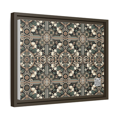 Cyber Garden Party Tech Garden Extravaganza Matte Canvas, Framed (multi-Color) - 8404 Design-66 A