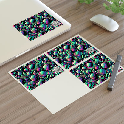 Tech-Tonal Graphics Tech-Forward Streetwear Sticker Sheets - 8404 Design-56
