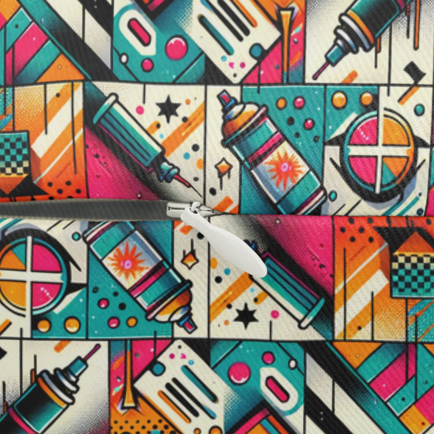Graffiti Fusion Modern Street Art Fusion Spun Polyester Lumbar Pillow - 8404 Design-58 S