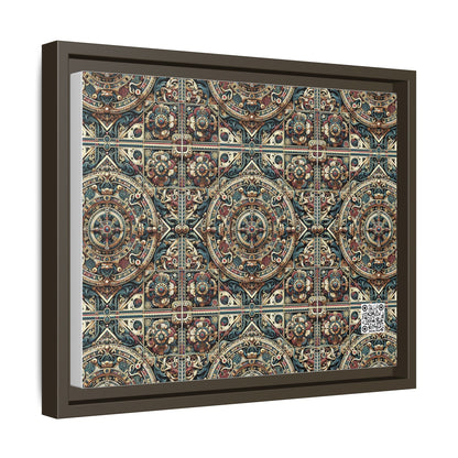 Urban Renaissance Historical Fusion With Street Edge Matte Canvas, Framed (multi-Color) - 8404 Design-57 A