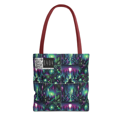 Tech Noir Aesthetics Tech-Forward Urban Dystopia Tote Bag - 8404 Design-54