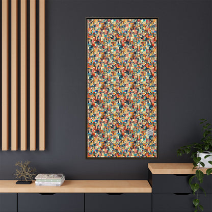 Digital Artistic Expression Artistic Streetwear Matte Canvas, Framed (multi-Color) - 8404 Design-46 B