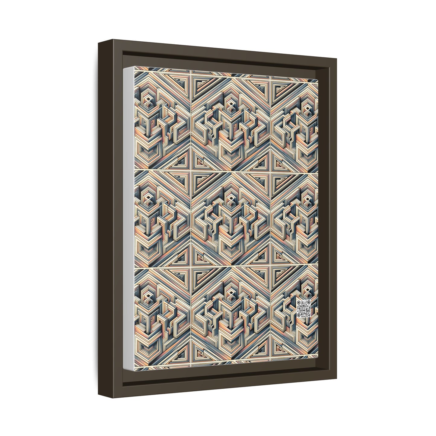 Tech Illusion Graphics Futuristic Artistry Matte Canvas, Framed (multi-color) - 8404 Design-52 A