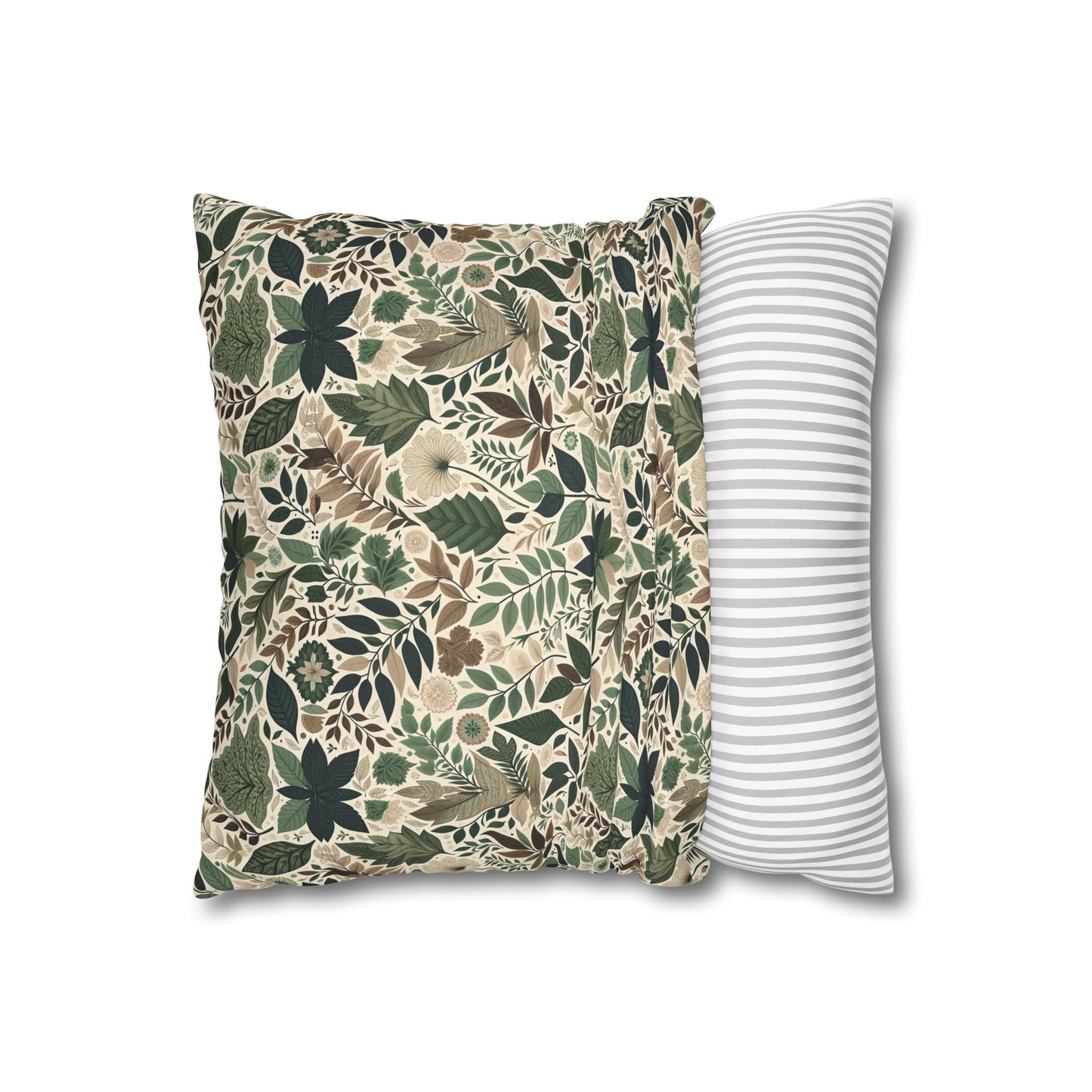 Streetwear Sustainability Environmentally Conscious Streetwear with a Natural Aesthetic Faux Suede Square Pillowcase - 8404 Design-57