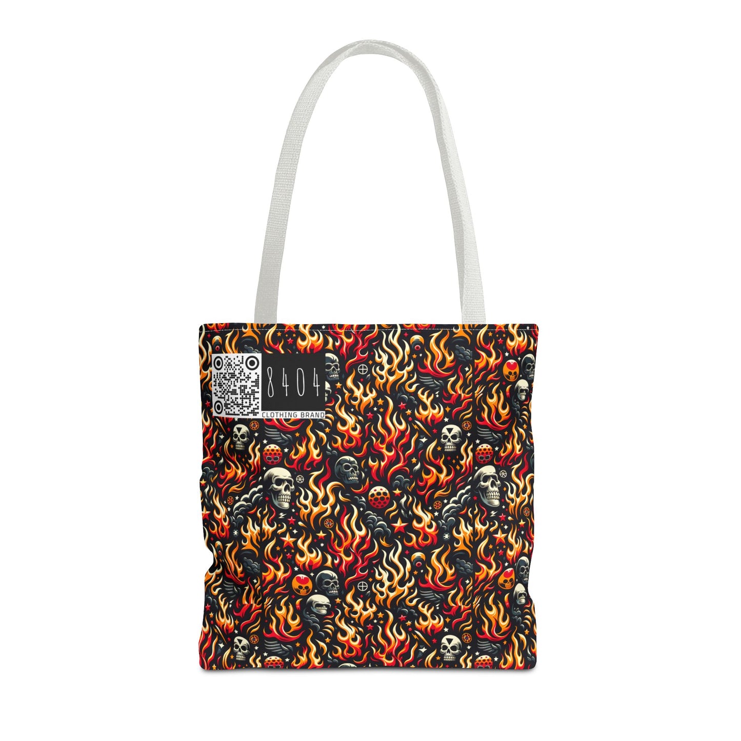 Flame Graphics Maximalist Streetwear Tote Bag - 8404 Design-76