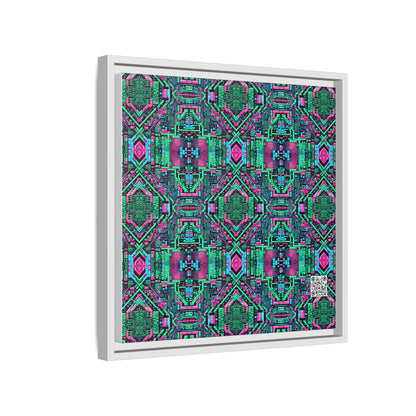 Digital Glitch Vibes Tech-Inspired Streetwear Matte Canvas, Framed (multi-Color) - 8404 Design-71 B