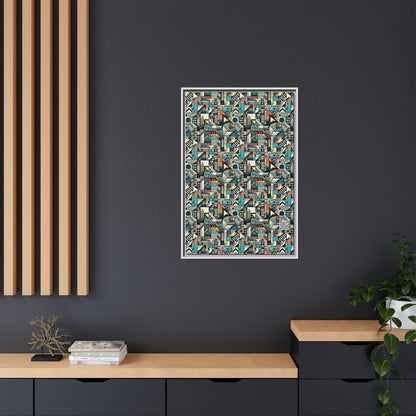 Digital Street Art Urban Street Style Matte Canvas, Framed (multi-color) - 8404 Design-81 A